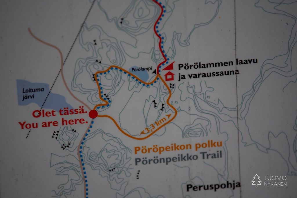 Pöröpeikon polku 3,3km.